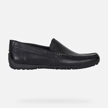 Geox Snake Loafers Herre Svarte | XALBE-7659