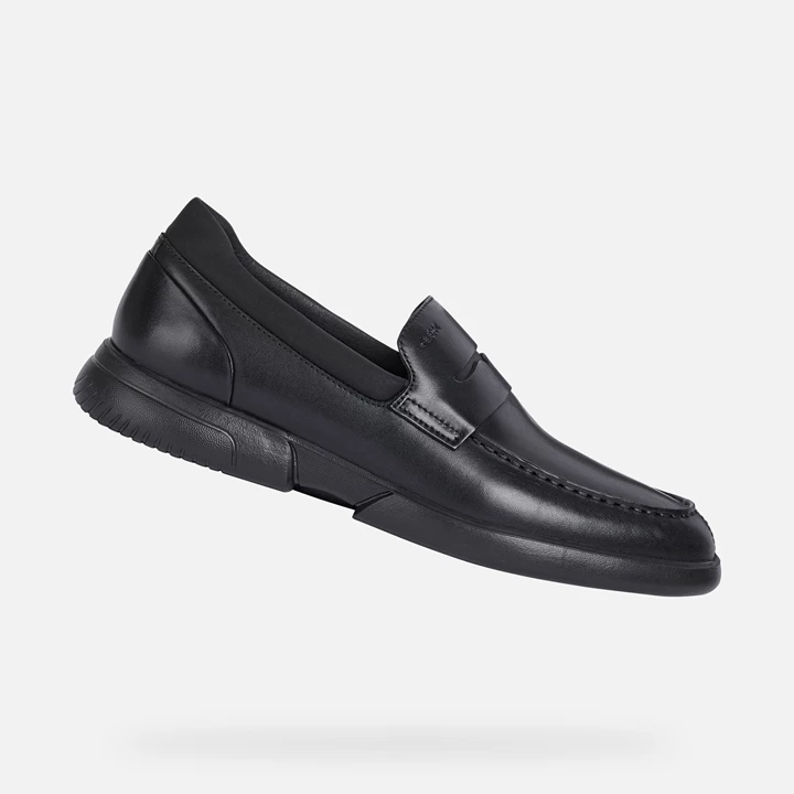 Geox Smoother Loafers Herre Svarte | UBZKF-1380