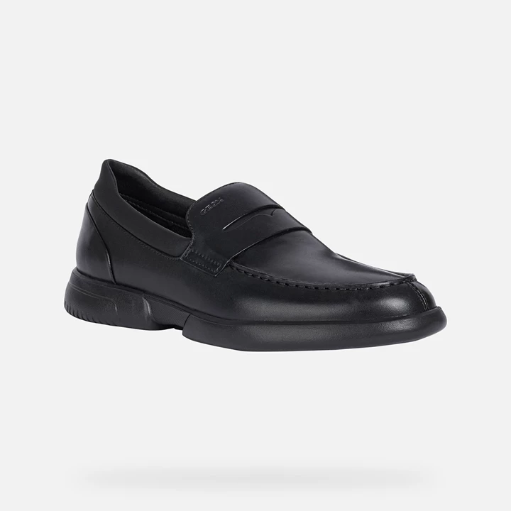 Geox Smoother Loafers Herre Svarte | UBZKF-1380